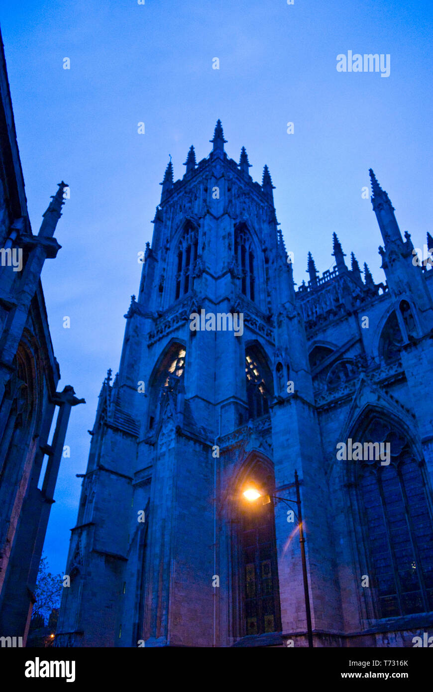 Verschiedene Außenaufnahmen von York Minster Kathedrale in Tag, Yorkshire Stockfoto