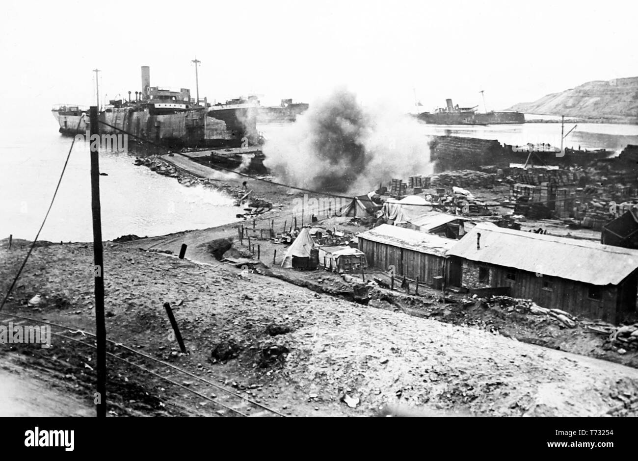 SS Fluss Clyde, V Strand, Gallipoli, Ersten Weltkrieg Stockfoto