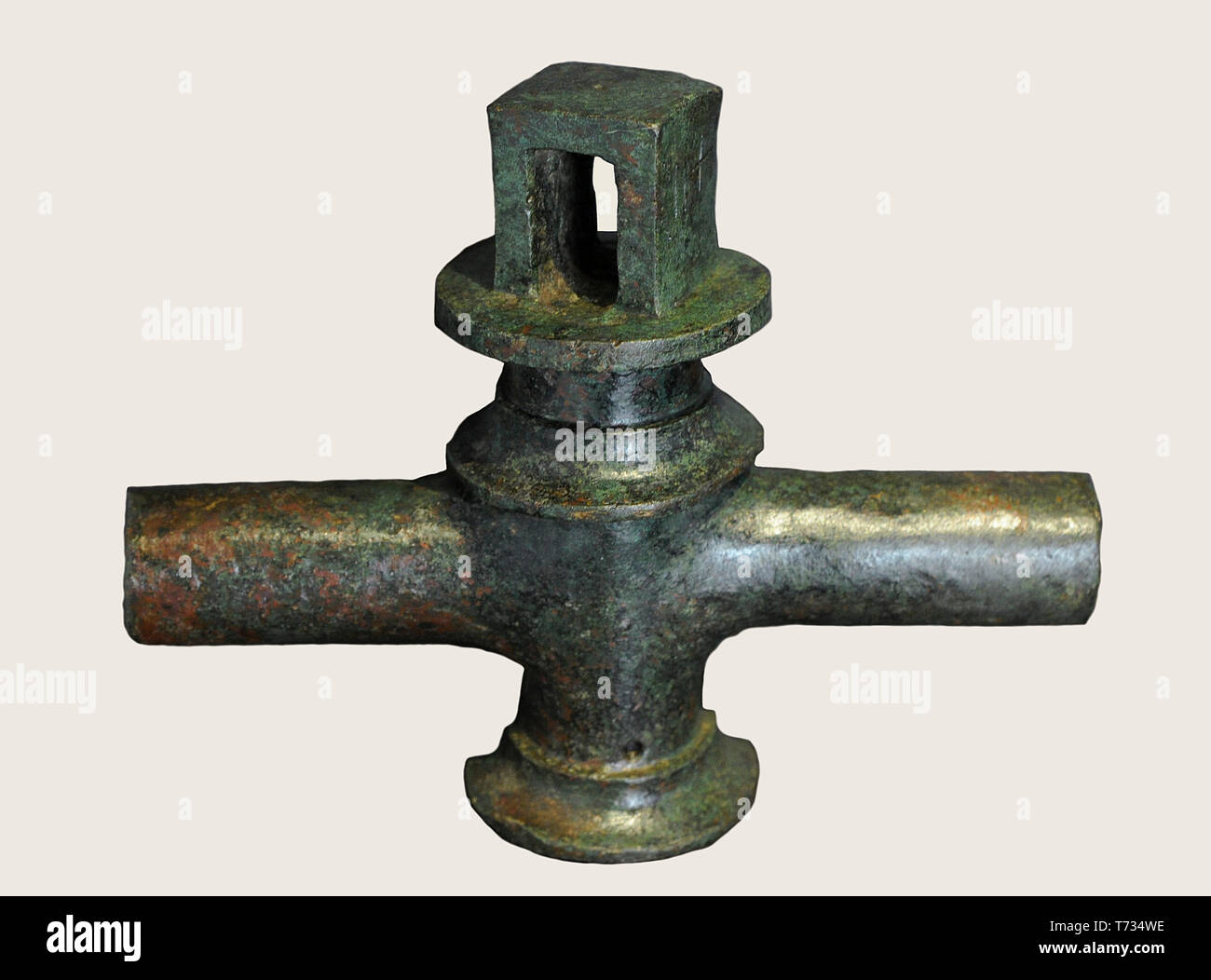 Leitungswasser. 1., 2. nachchristlichen Jahrhunderten. Bronze. Nationalen Archäologischen Museum. Madrid. Spanien. Stockfoto