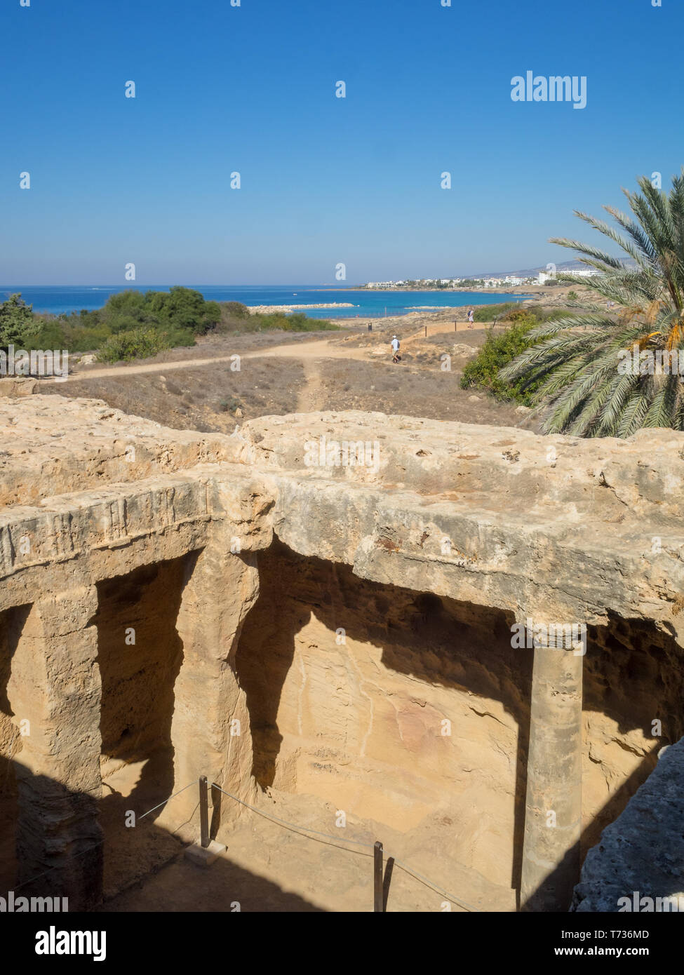 Die Gräber des Königs archäologische Stätte am Meer In Paphos Stockfoto