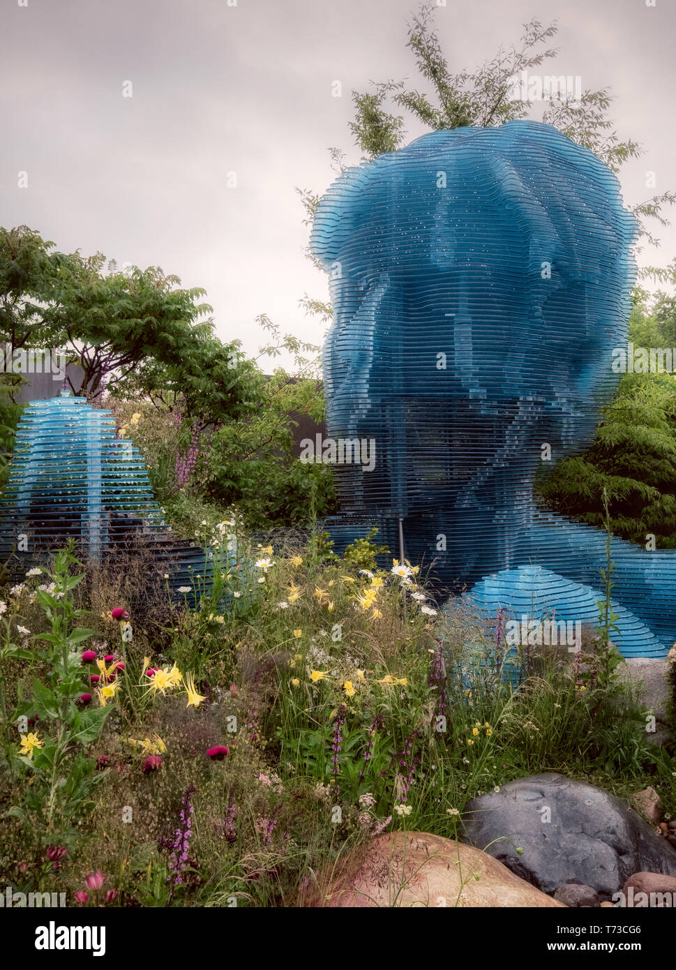 Die Myeloma UK Garten auf der Chelsea Flower Show 2018, London, UK. Stockfoto
