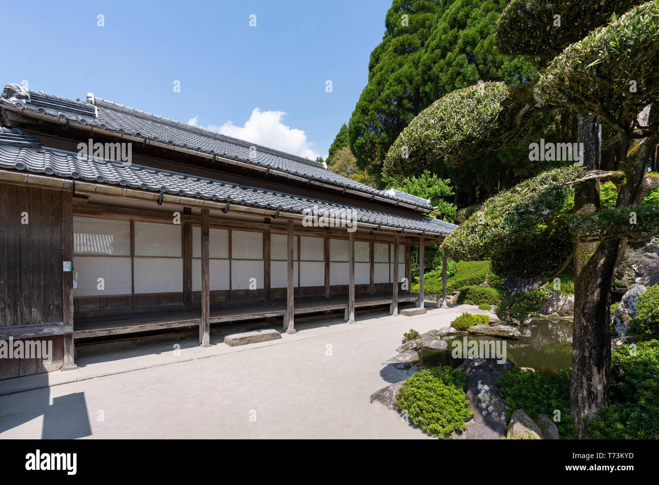 Mori shigematsu's Garden, chiran Samurai Residence Garden, Minami Kyushu Stadt, Kagoshima Präfektur, Japan Stockfoto