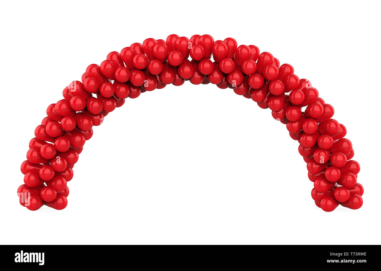 Arch Ballons isoliert Stockfoto