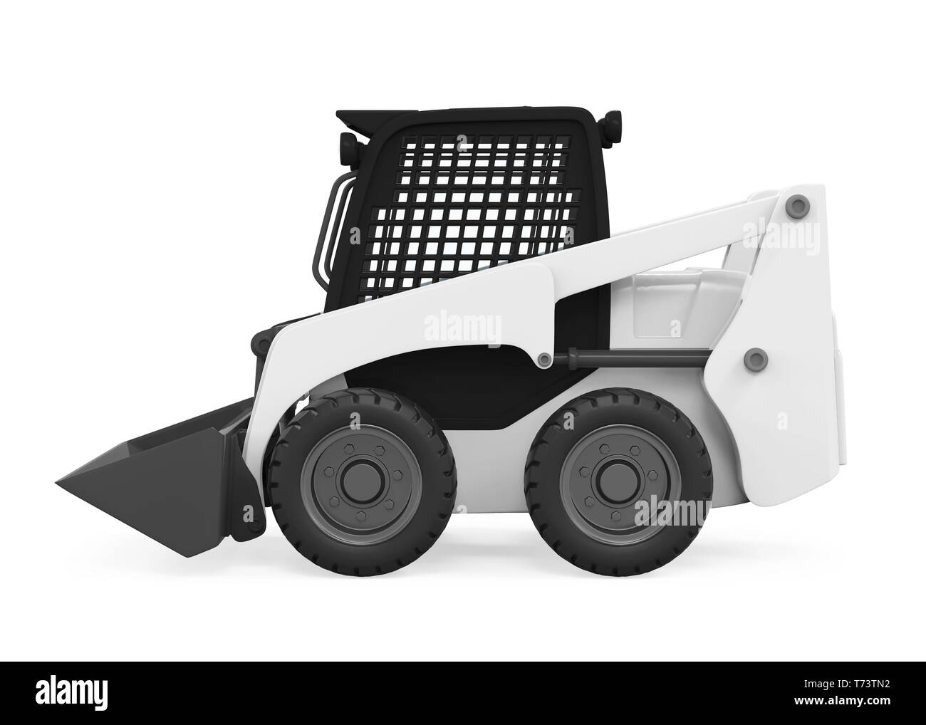 Skid-steer Loader isoliert Stockfoto