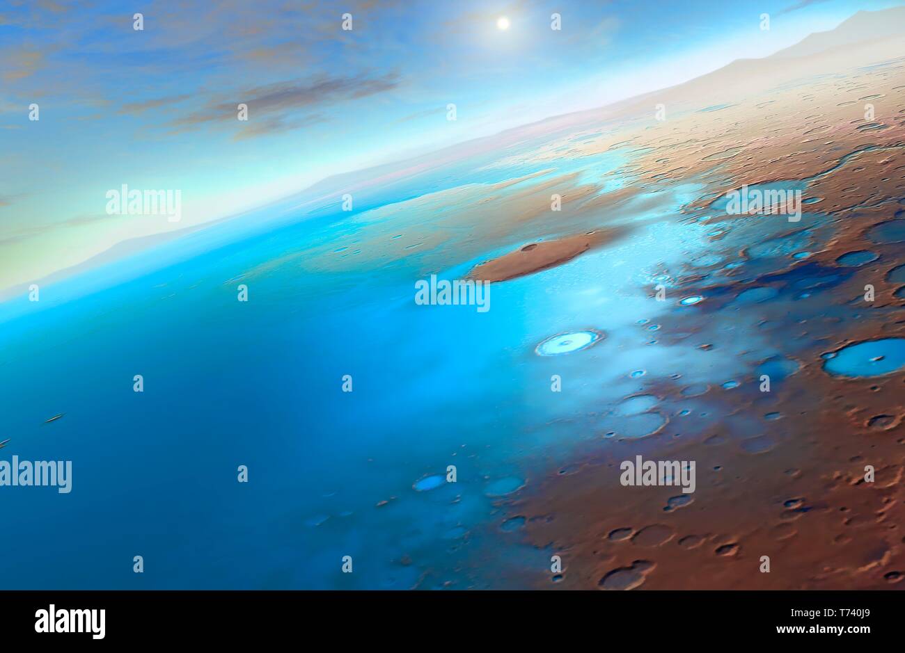 Alte Mars, Abbildung Stockfoto
