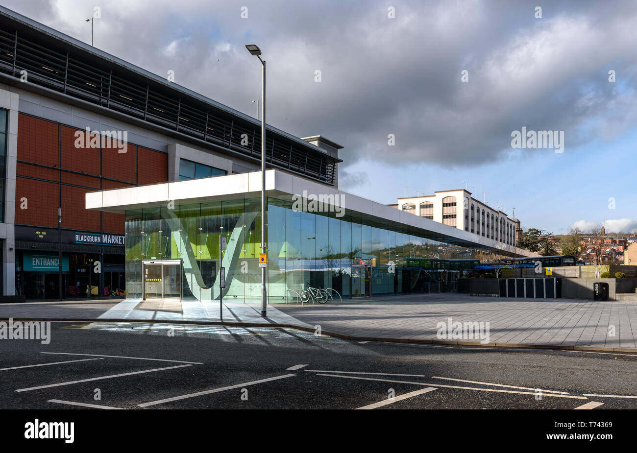 Der neue Busbahnhof von Blackburn in Lancashire, Großbritannien Stockfoto