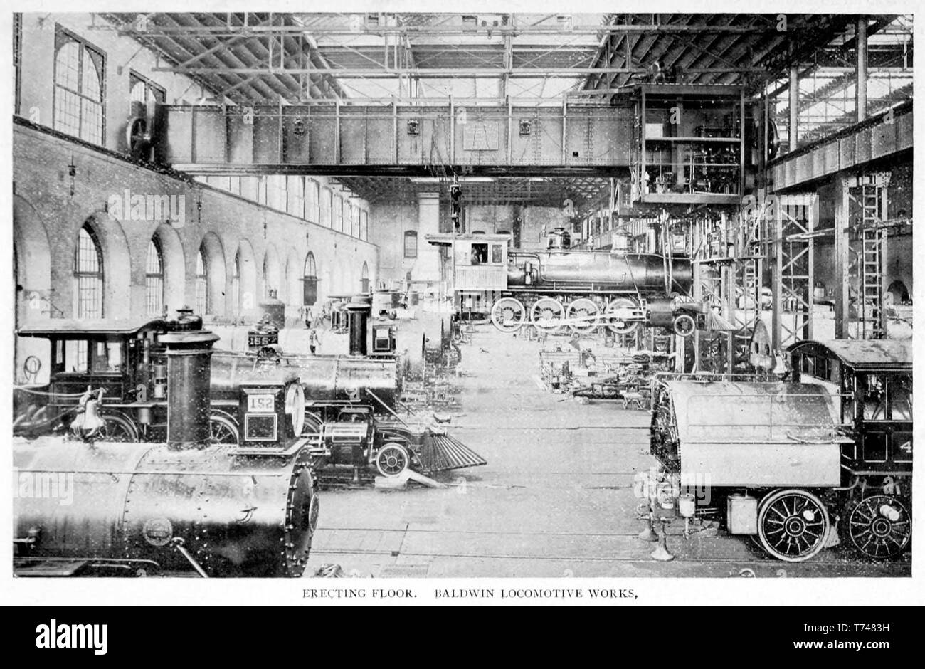 Baldwin Locomotive Works, Errichtung, 1896 Stockfoto