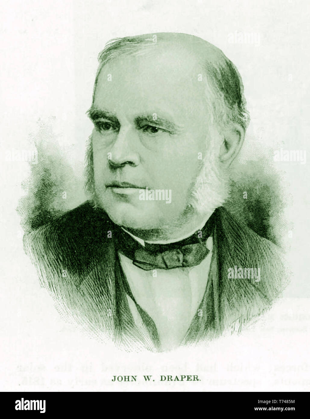 JOHN WILLIAM DRAPER (1811-1882) Deutsch-amerikanischer Wissenschaftler ein d-Pionier Fotograf Stockfoto