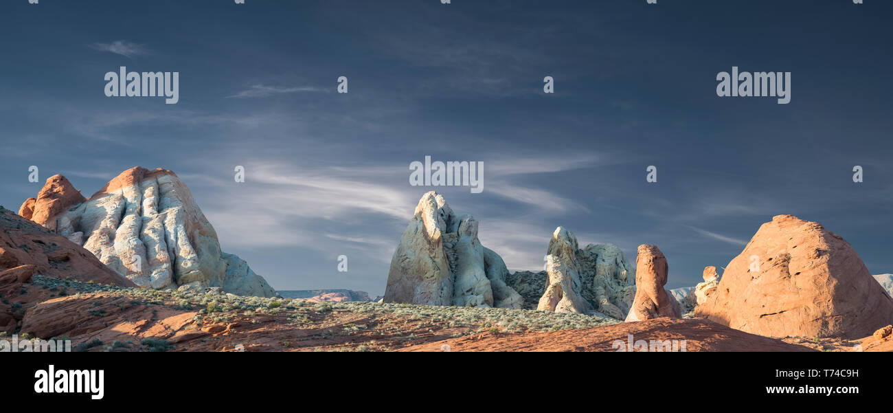 Weißen Kuppeln, Valley of Fire State Park, Nevada, Vereinigte Staaten von Amerika Stockfoto