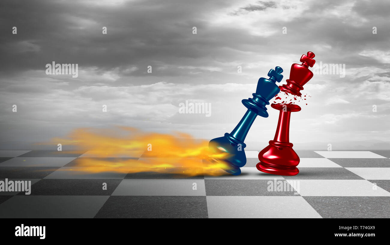 Business Leadership Strategie Konzept als Symbol für ausgezeichnete 3D-Abbildung. Stockfoto
