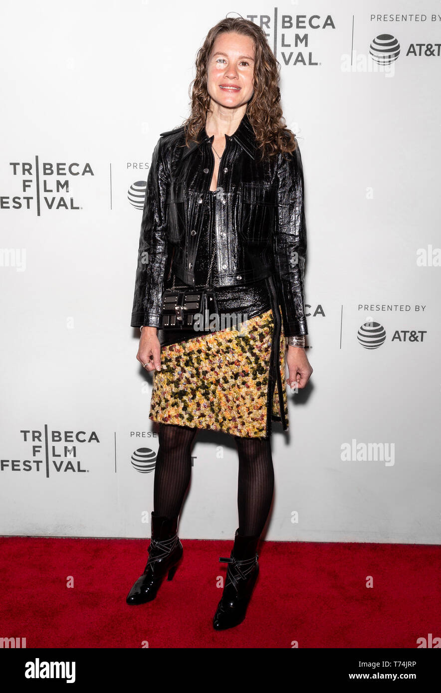 New York, NY - Mai 03, 2019: Nicole Bartelme besucht die Premiere der "It Takes A Lunatic" während der 2019 Tribeca Film Festival in der BMCC Theater Stockfoto