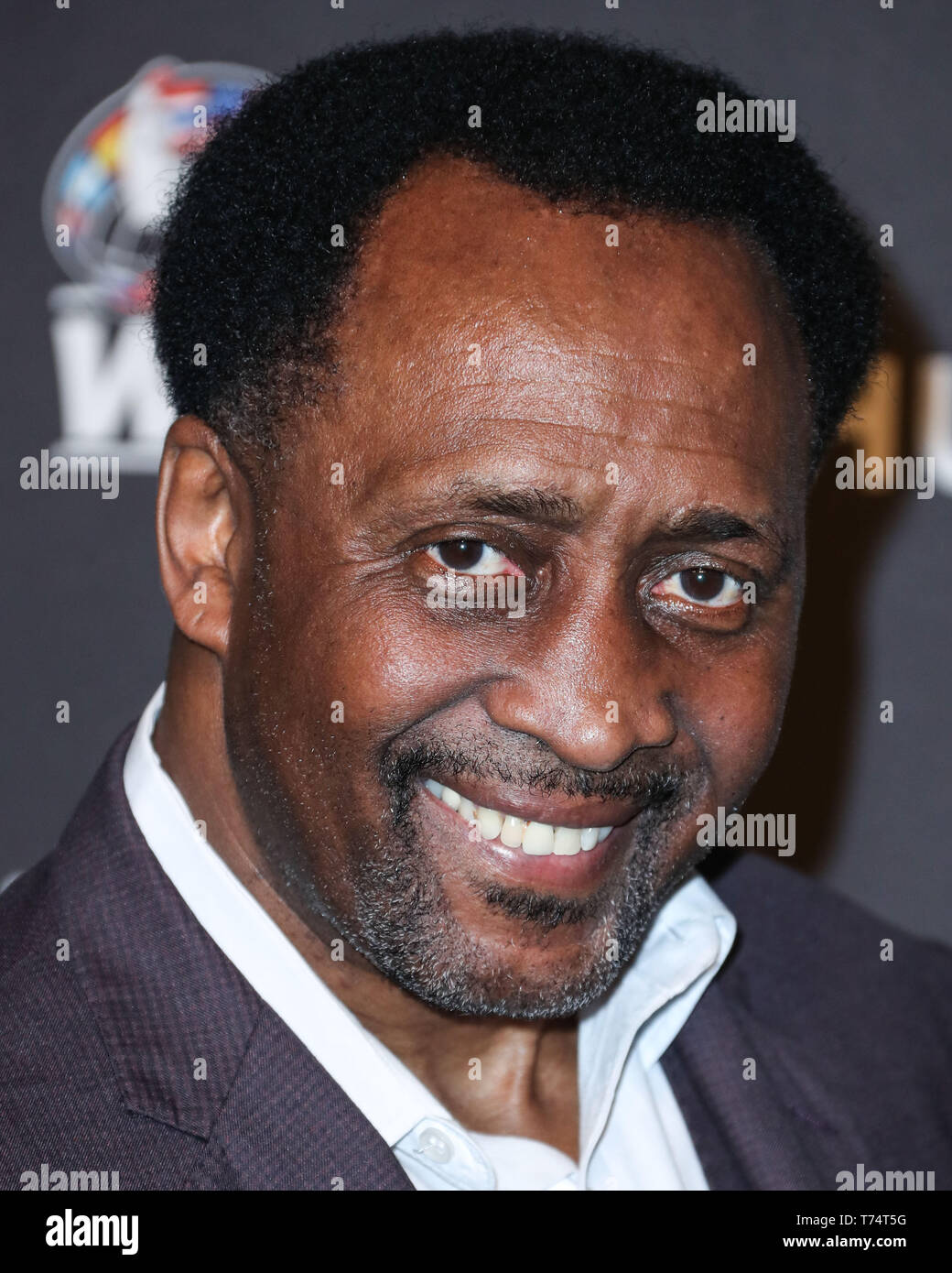 LAS VEGAS, Nevada, USA - Mai 03: Thomas Hearns kommt an der Hublot x WBC "Nacht der Champions" Gala im Encore at Wynn Las Vegas am 3. Mai 2019 in Las Vegas, Nevada, USA. (Foto von Xavier Collin/Image Press Agency) Stockfoto