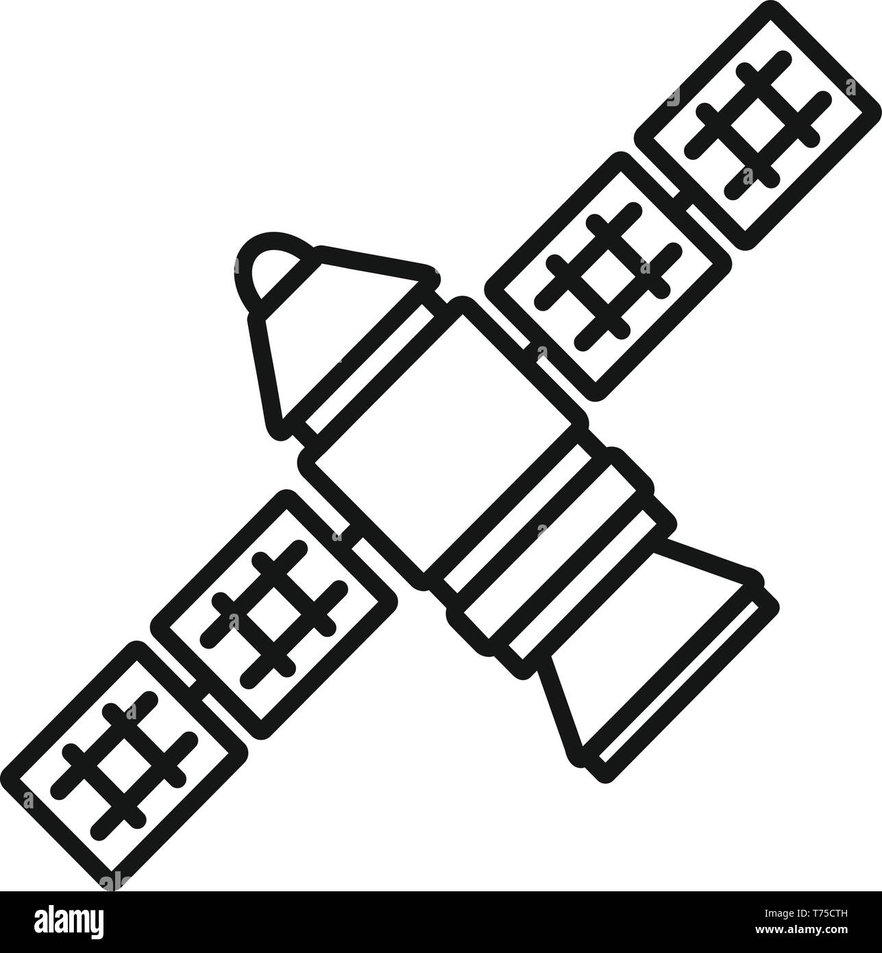 Astronomie Raumstation Symbol. Übersicht Astronomie Raumstation vektor Symbol für Web Design auf weißem Hintergrund Stock Vektor