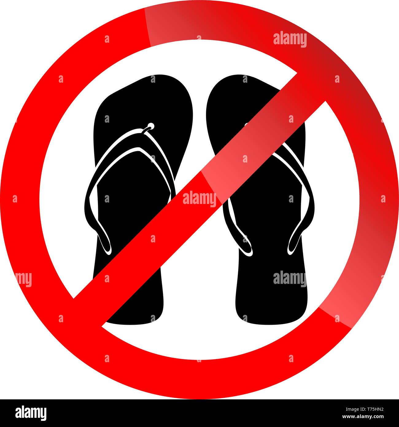 Schuhe verbot Stock-Vektorgrafiken kaufen - Alamy