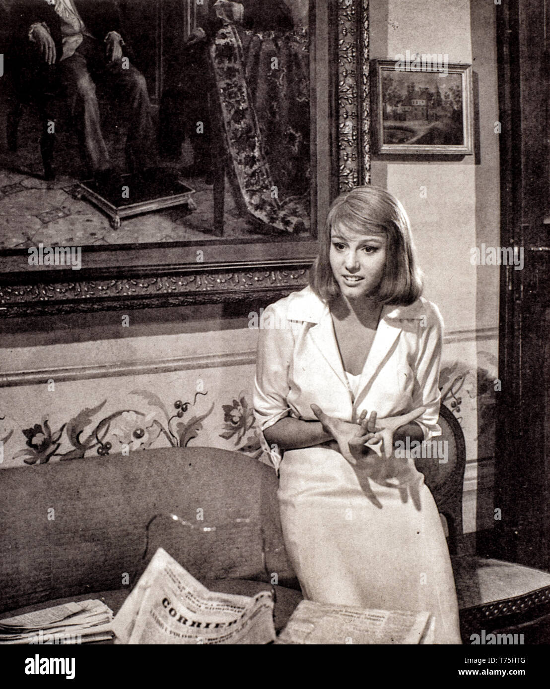 Film "La Bella di Lodi" Februar 1, 1963 (Italien) - Regie: Mario Missiroli - eine junge Stefania Sandrelli Stefania (17 Jahre alt) Stockfoto