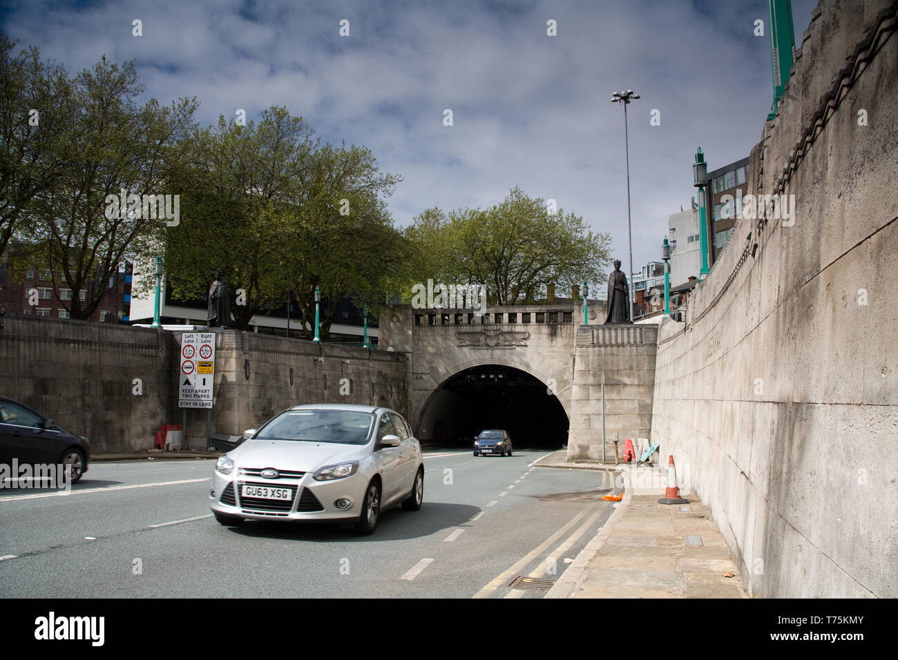 Birkenhead Tunnel, Queensway, Liverpool Stockfoto
