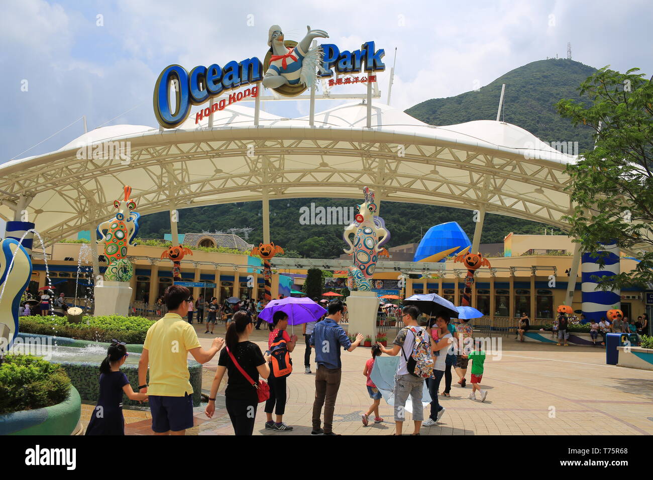 Ocean Park Hong Kong Ocean Park ist eine der grössten Vergnügungspark in Hongkong Stockfoto