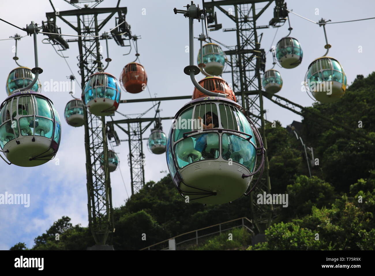 Ocean Park Hong Kong Ocean Park ist eine der grössten Vergnügungspark in Hongkong Stockfoto