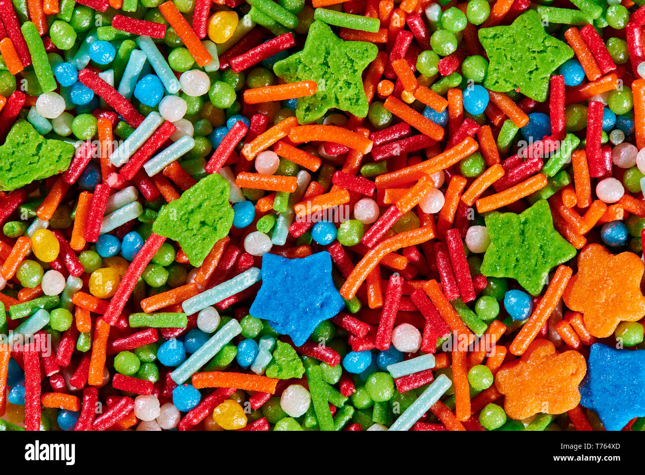 Hintergrund Textur von hellen bunten Süßigkeiten. Stockfoto