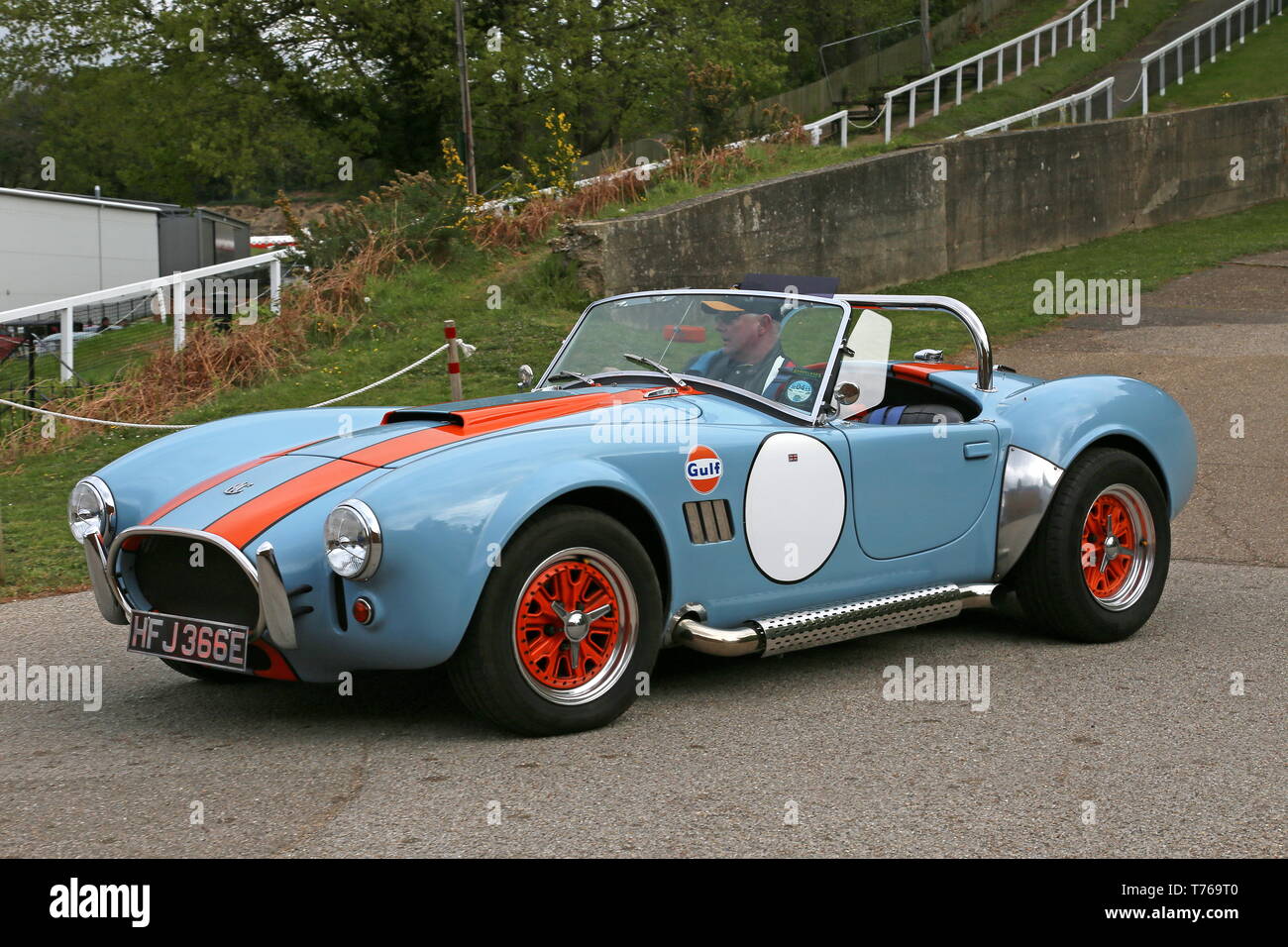 AC Cobra MkIII 427 (1967, Rover 3,5 V8 Replik), British Marques Day, 28. April 2019, Brooklands Museum, Weybridge, Surrey, England, Großbritannien Stockfoto