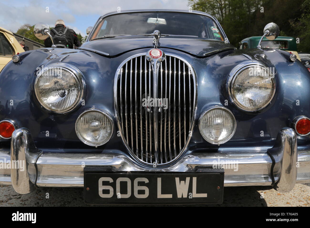 Jaguar Mk2 3,8 (1961), British Marques Tag, den 28. April 2019, Brooklands Museum, Weybridge, Surrey, England, Großbritannien, Großbritannien, Europa Stockfoto