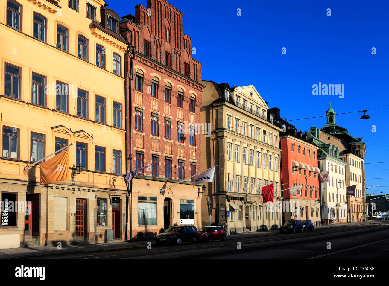 Gebäude in der Gamla Stan, Stockholm, Schweden, Europa Stockfoto