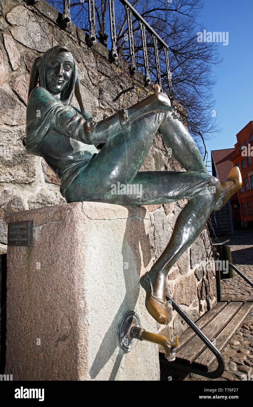 Bronze Skulptur, Till Eulenspiegel Eulenspiegel Brunnen, Molln