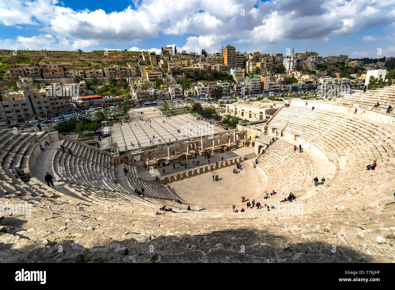 Das römische Theater, Amman Stockfoto