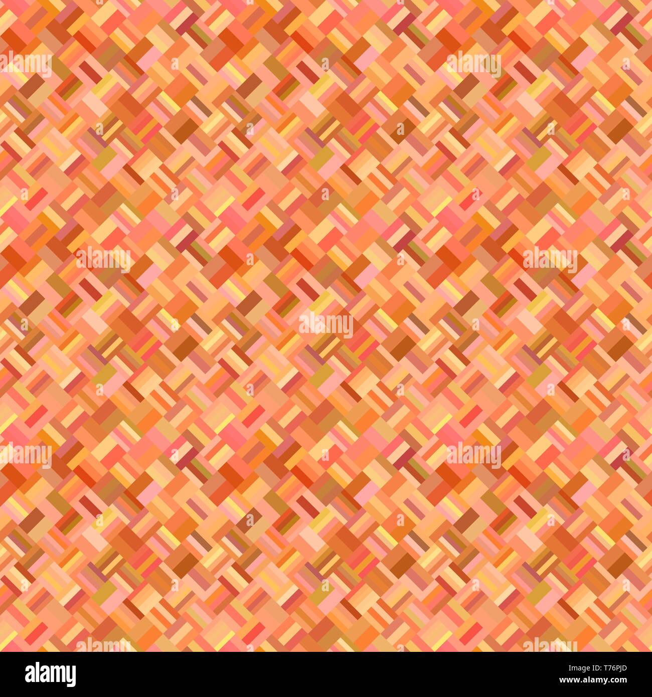 Orange nahtlose abstrakten diagonalen Mosaik Muster Hintergrund Stock Vektor