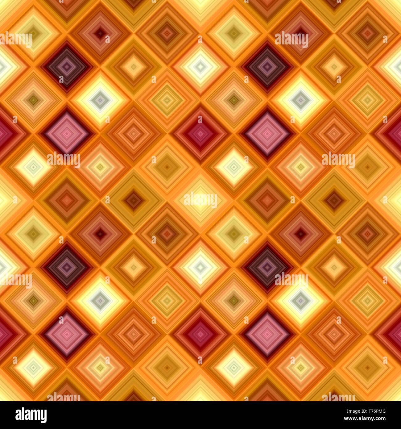 Farbenfrohe abstrakte Diagonalen quadratischen Fliesen Mosaik Muster Hintergrund Stock Vektor