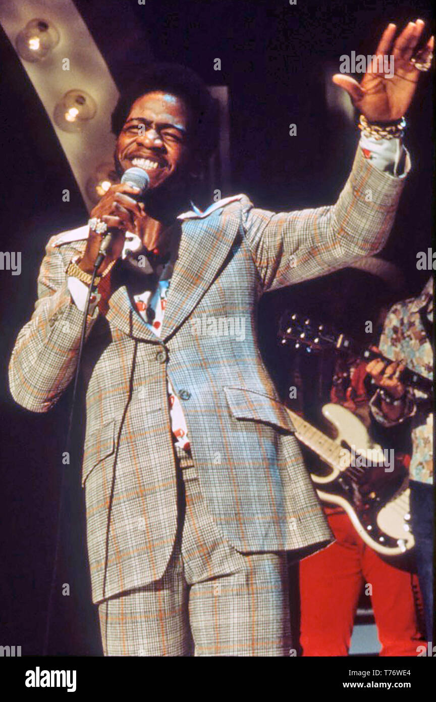 AL GREEN amerikanischer Sänger, Songwriter über 1975 Stockfoto