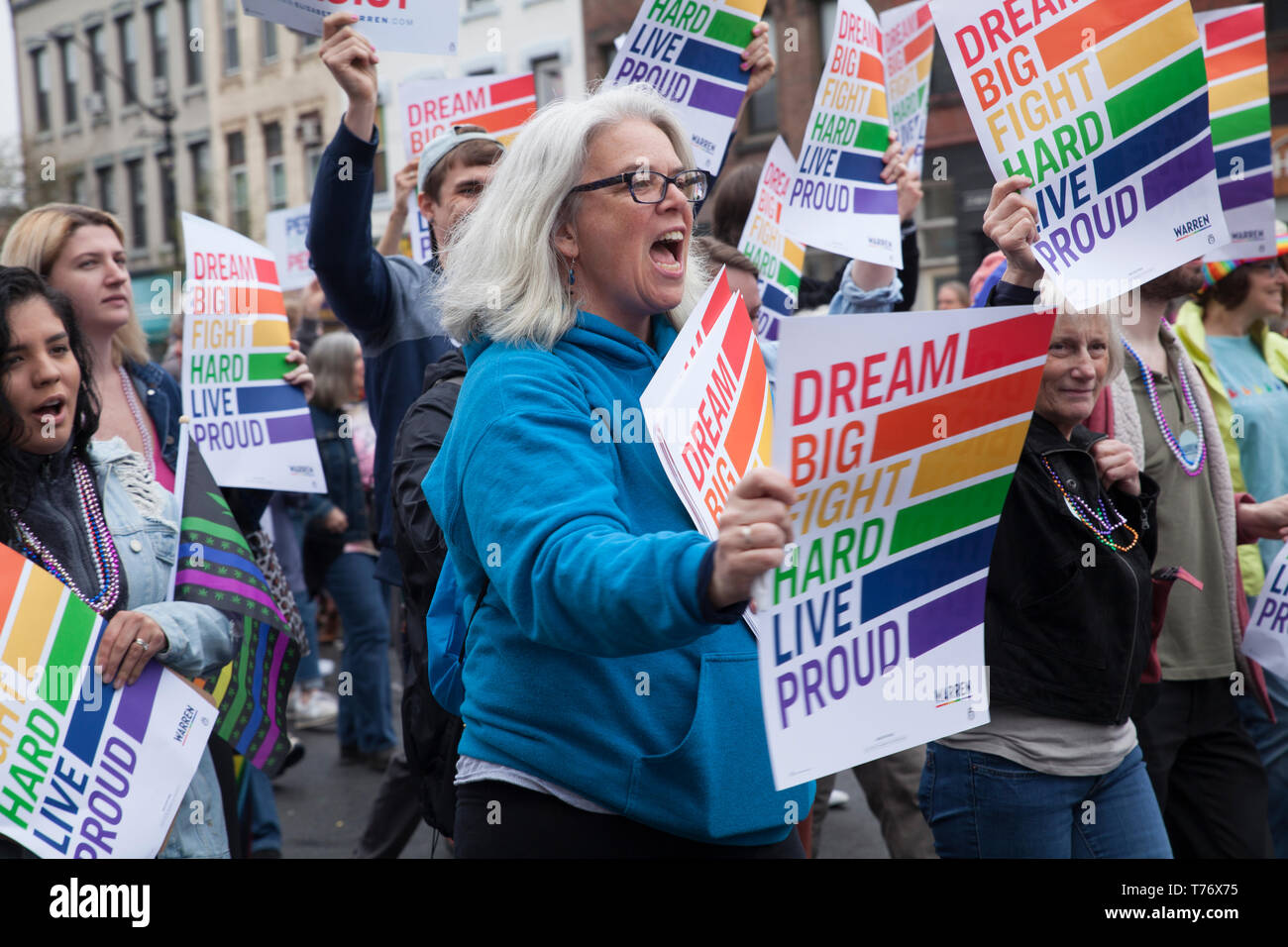 Gay Pride Celebration in Northampton, Massachusetts. Stockfoto