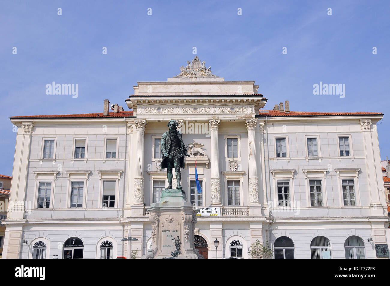 Hof, Piran, Slowenien, bíróság Stockfoto