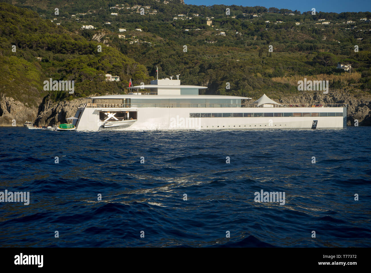 Venus, Steve Job's, exCEO von Apple, Yacht in der Cala del Rio, Capri