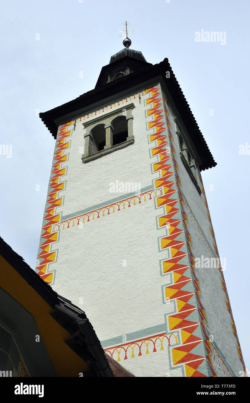 Heiligen Geist Kirche, Slowenien, templom ein bohinj-tó partján Stockfoto