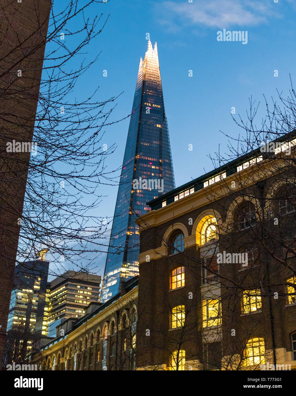 London in der Dämmerung - Vereinigtes Königreich Stockfoto