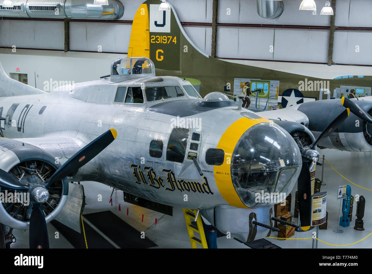 B-17 Flying Fortress vorne Stockfoto