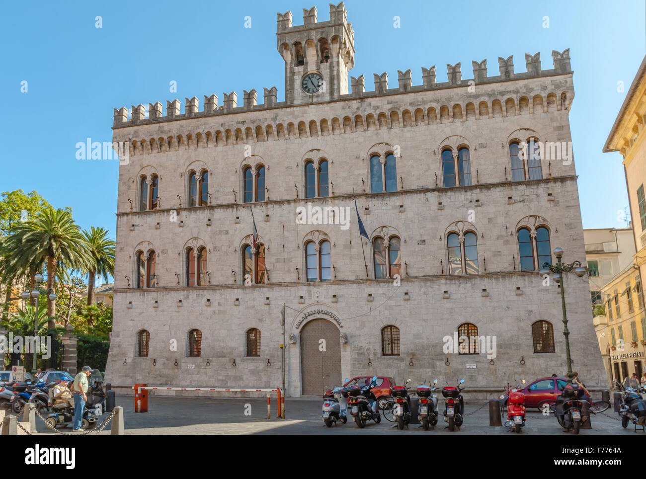 Palazzo di Giustizia in Chiavari, Ligurien, Italien Stockfoto