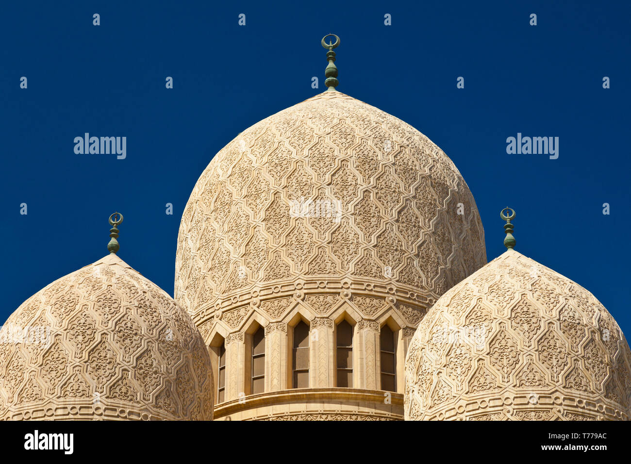 Mezquita de Abbu El Abbas, Ciudad de Alejandria, Egipto, Mar Mediterráneo Stockfoto