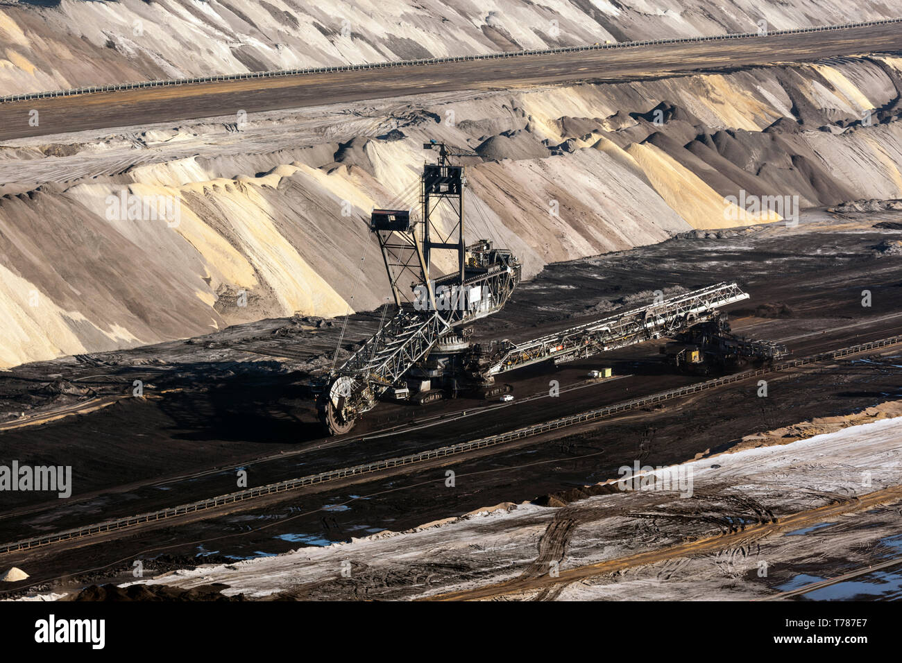 Braunkohle Garzweiler der RWE Power AG Stockfoto