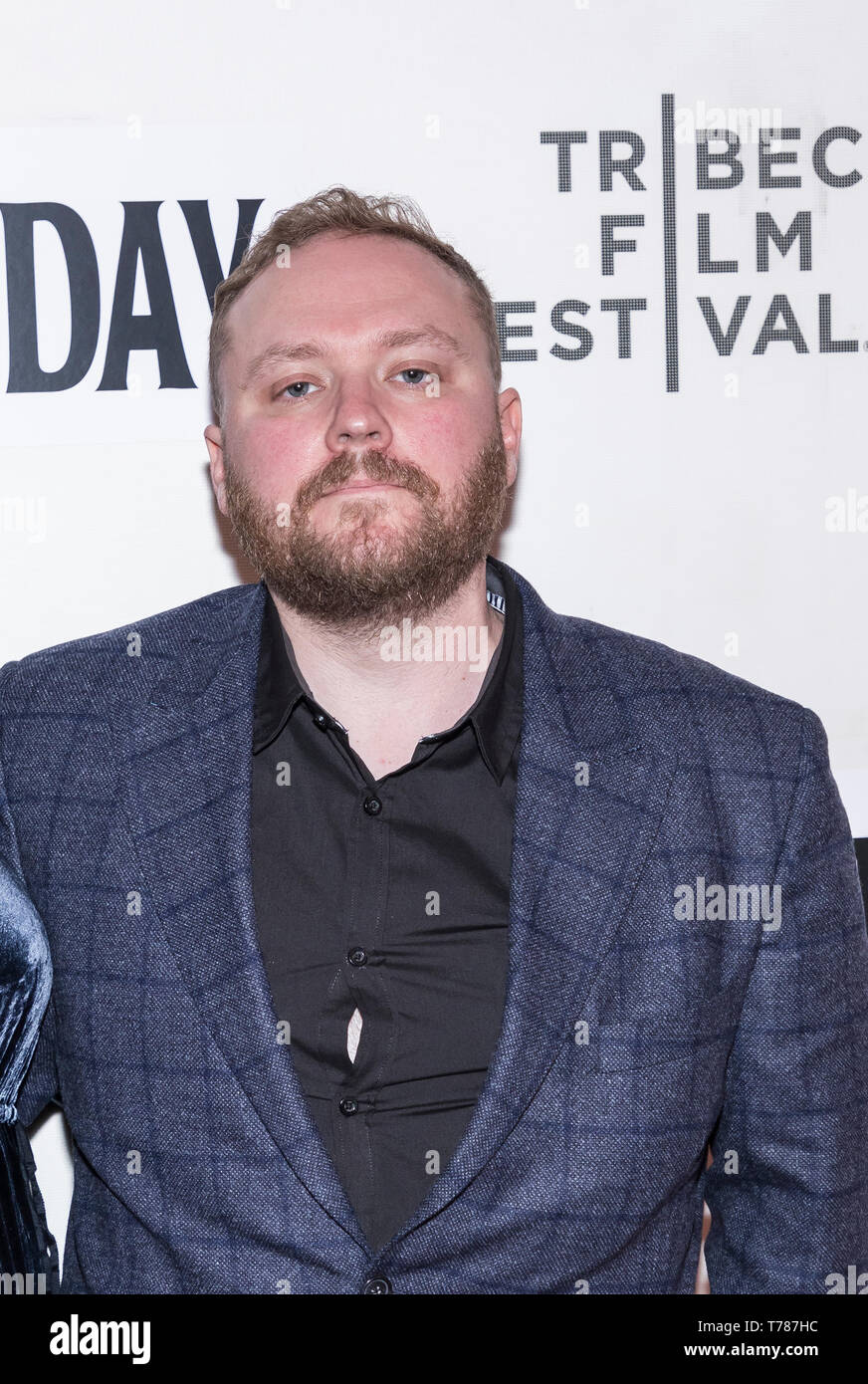 New York, NY, USA - Mai 4, 2019: Matthew James Wilkinson besucht 'Gestern' Closing Night Gala Film während 2019 Tribeca Film Festival im Stella ein Stockfoto