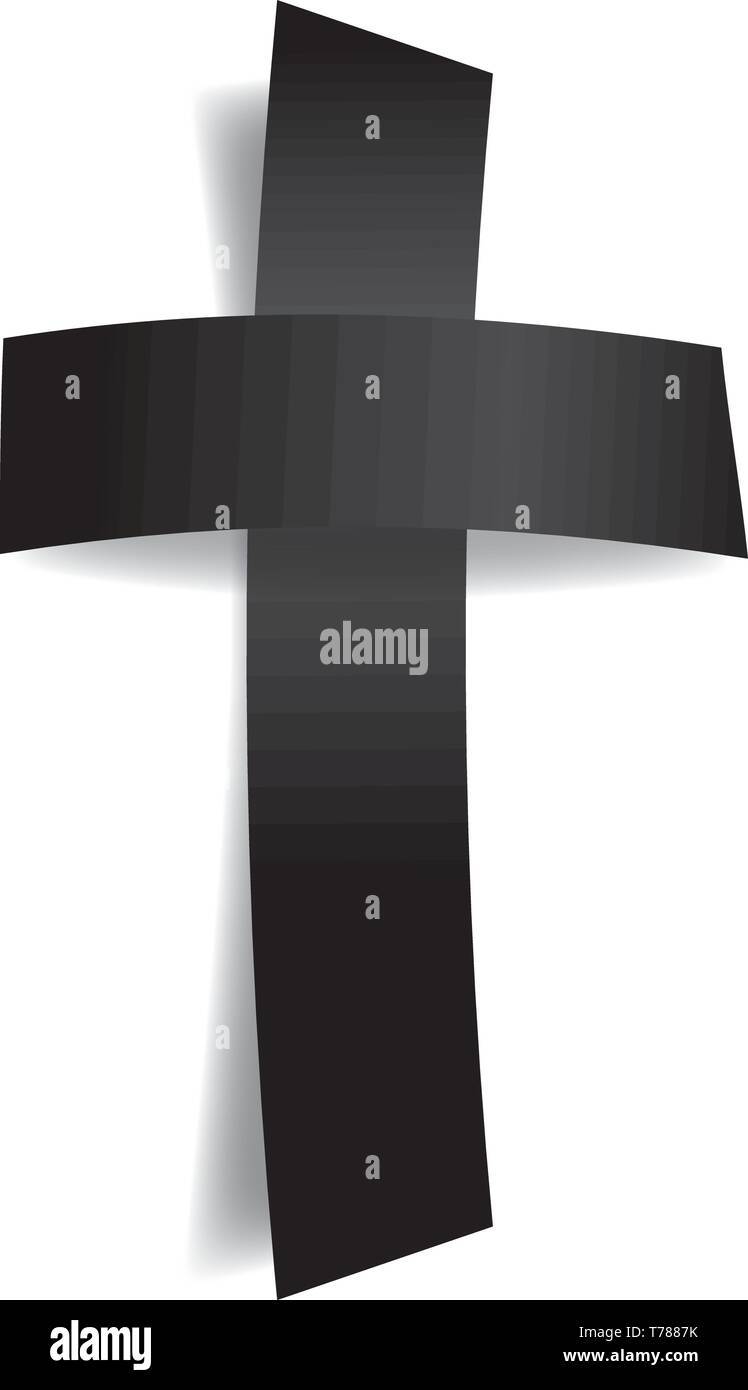 Tod, Sterben, Verkündigung, Grab, Trauer, Kreuz, Vector, Beerdigung Stock Vektor