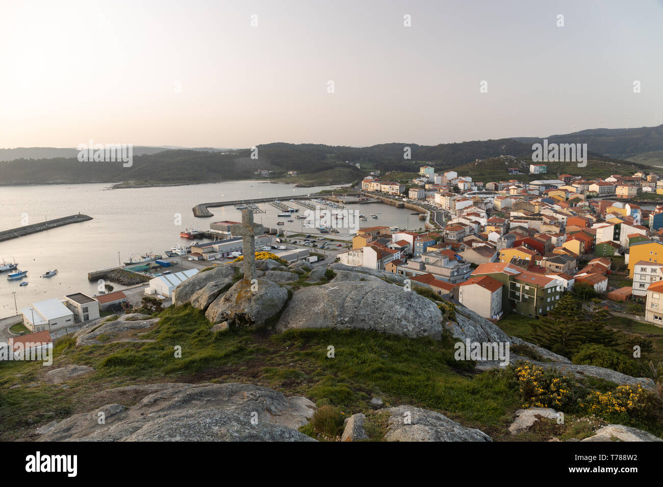 Mugía ist eine spanische Gemeinde in der Provinz La Coruña, autonome Gemeinschaft Galicien Stockfoto