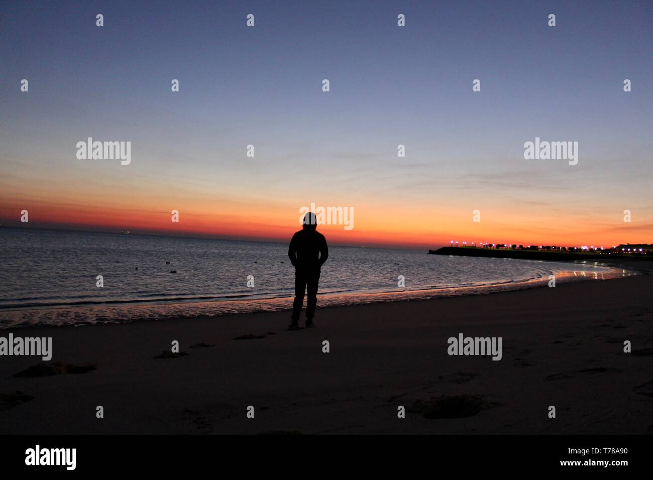 Die aufgehende Sonne Stockfoto