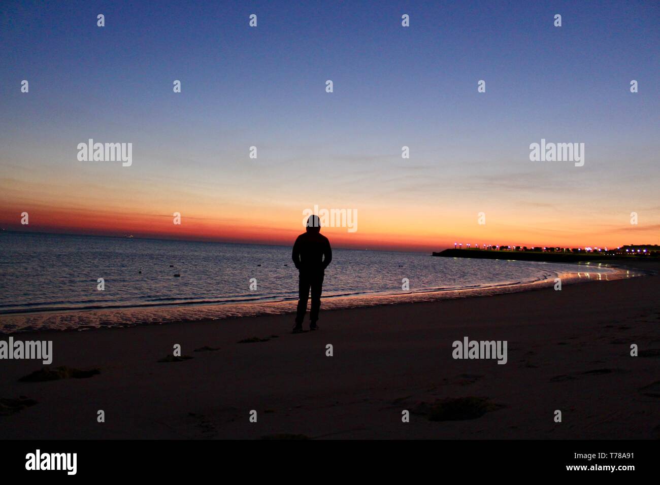 Die aufgehende Sonne Stockfoto
