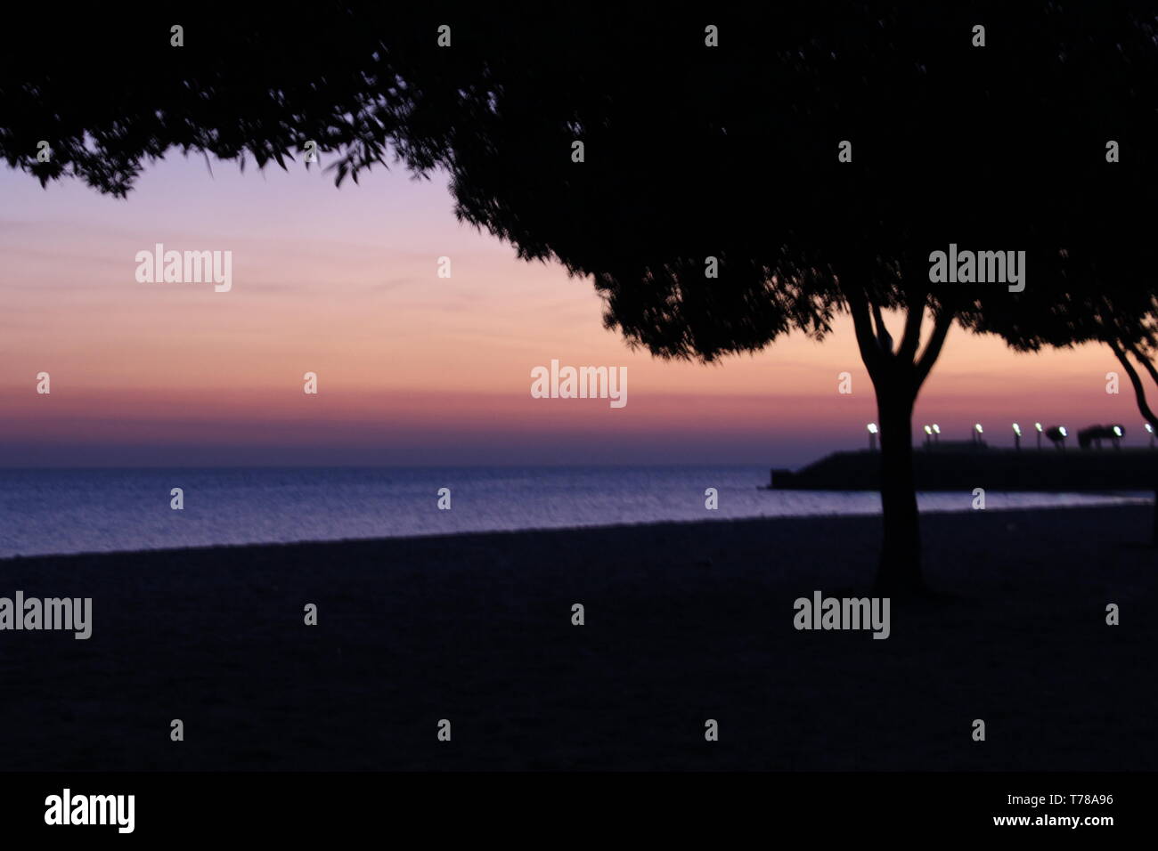 Die aufgehende Sonne Stockfoto