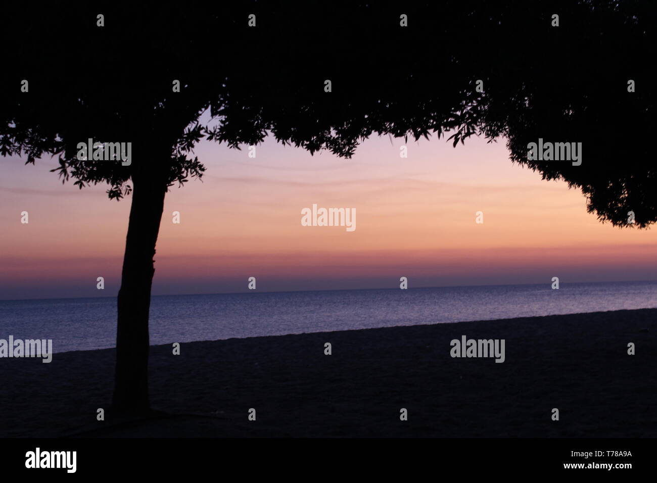 Die aufgehende Sonne Stockfoto