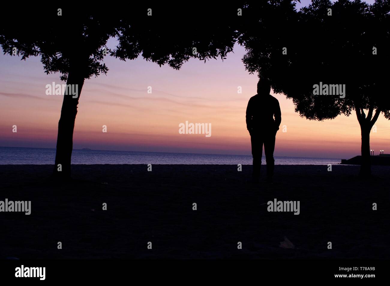 Die aufgehende Sonne Stockfoto