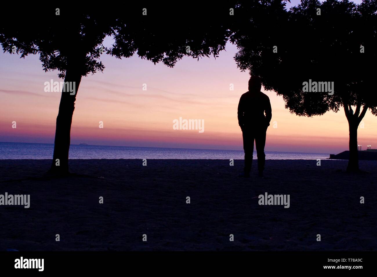 Die aufgehende Sonne Stockfoto