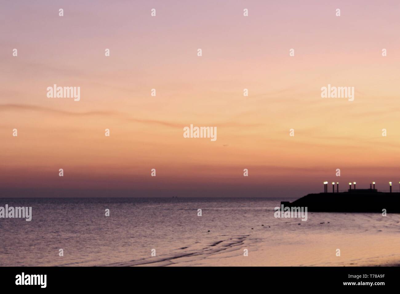 Die aufgehende Sonne Stockfoto